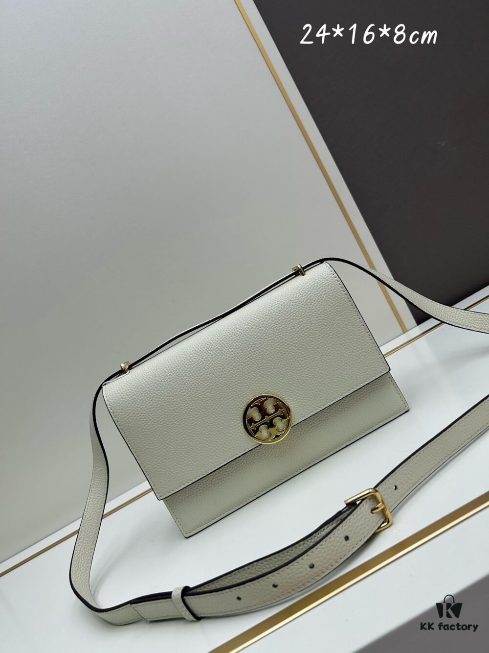 Original Quality [New Item, Attention to Detail, Guaranteed Genuine Leather] TORY BURCH Miller Style Accordion Bag