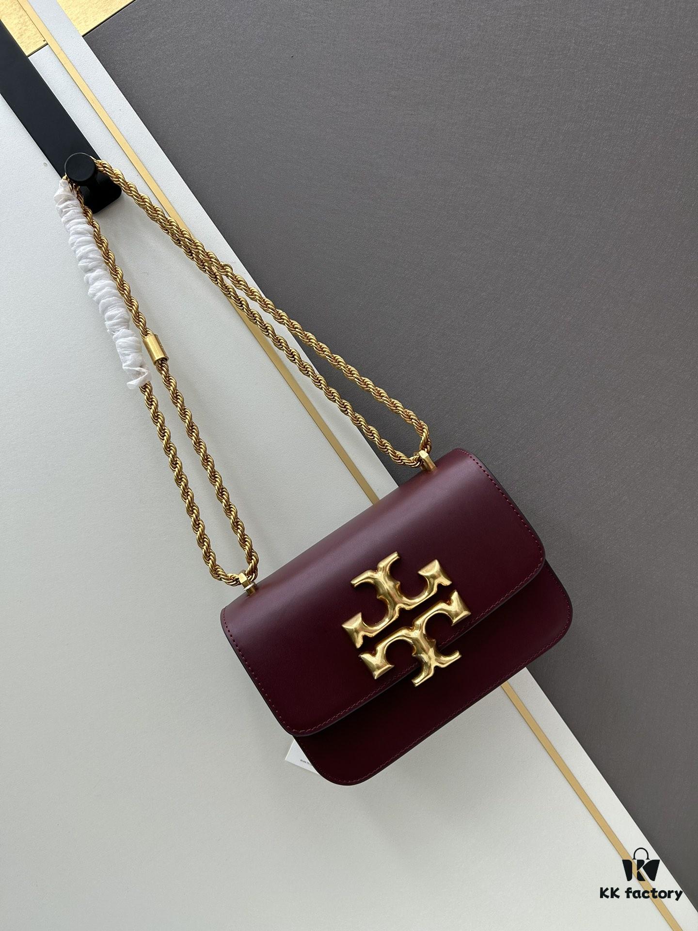 Original Quality [Full Leather Series, New Arrival with Attention to Detail] Tory Burch Eleanor Small Convertible Shoulder Bag