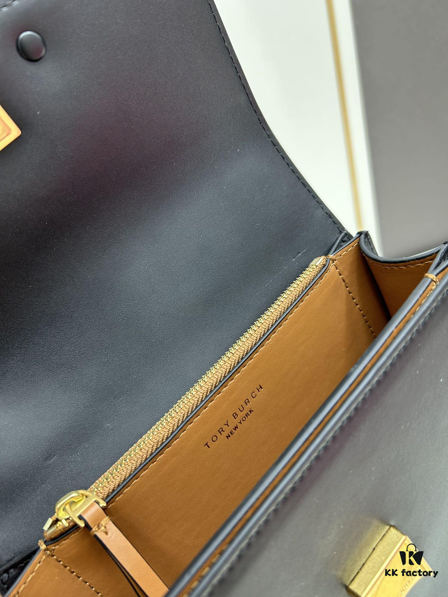 Original Quality [Full Leather Series, New Arrival with Attention to Detail] Tory Burch Eleanor Small Convertible Shoulder Bag