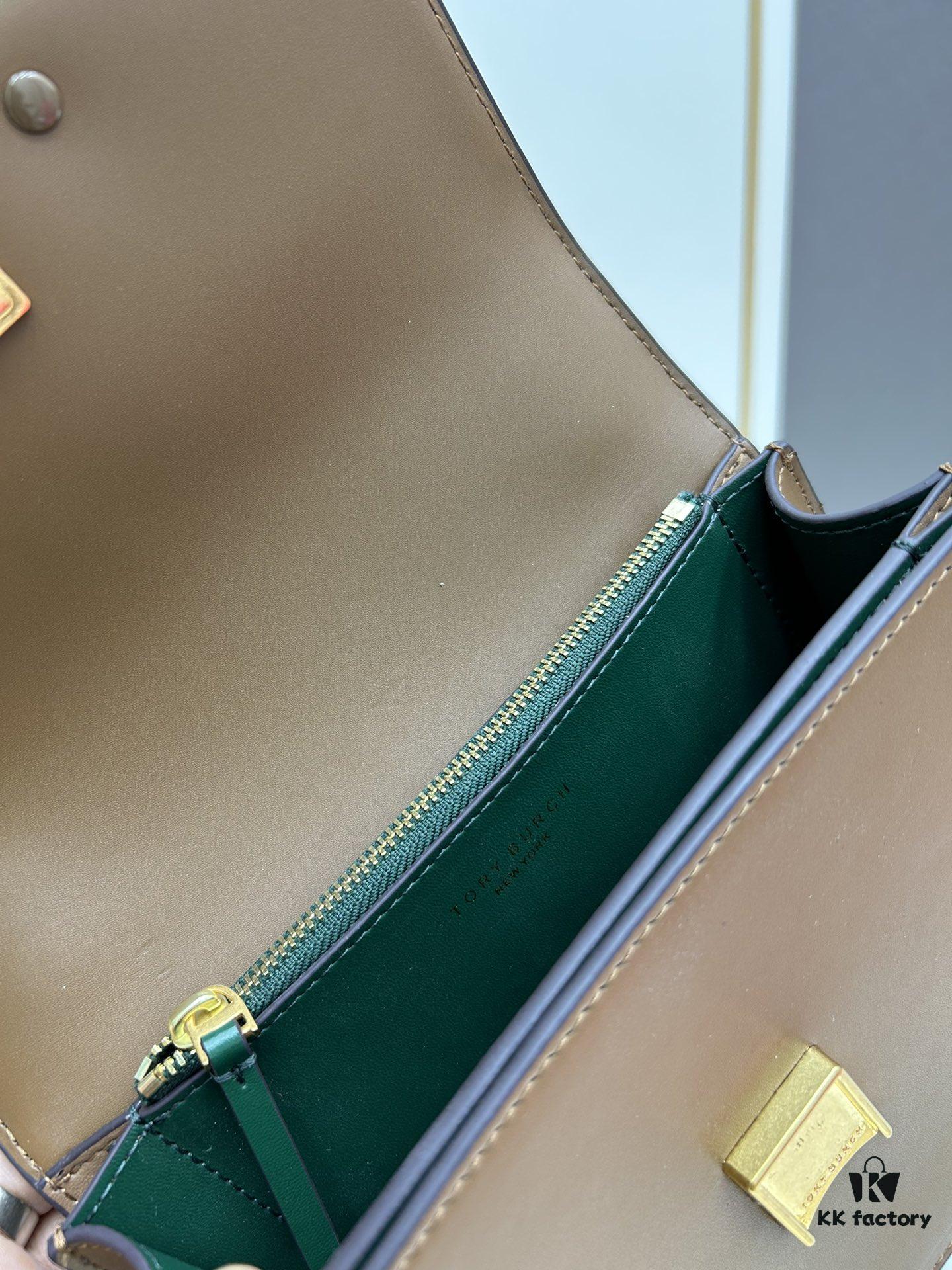 Original Quality [Full Leather Series, New Arrival with Attention to Detail] Tory Burch Eleanor Small Convertible Shoulder Bag