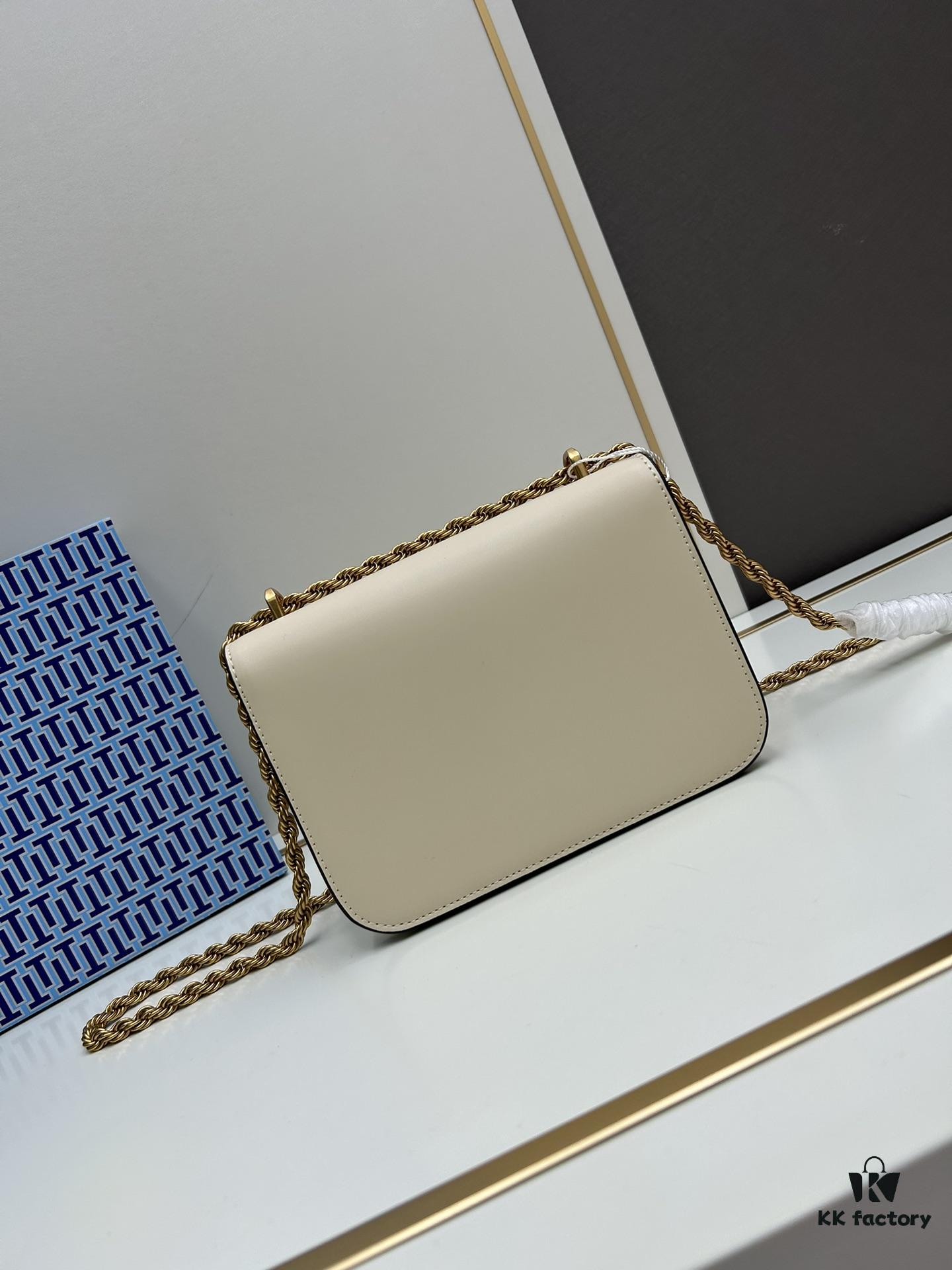 Original Quality [Full Leather Series, New Arrival with Attention to Detail] Tory Burch Eleanor Small Convertible Shoulder Bag