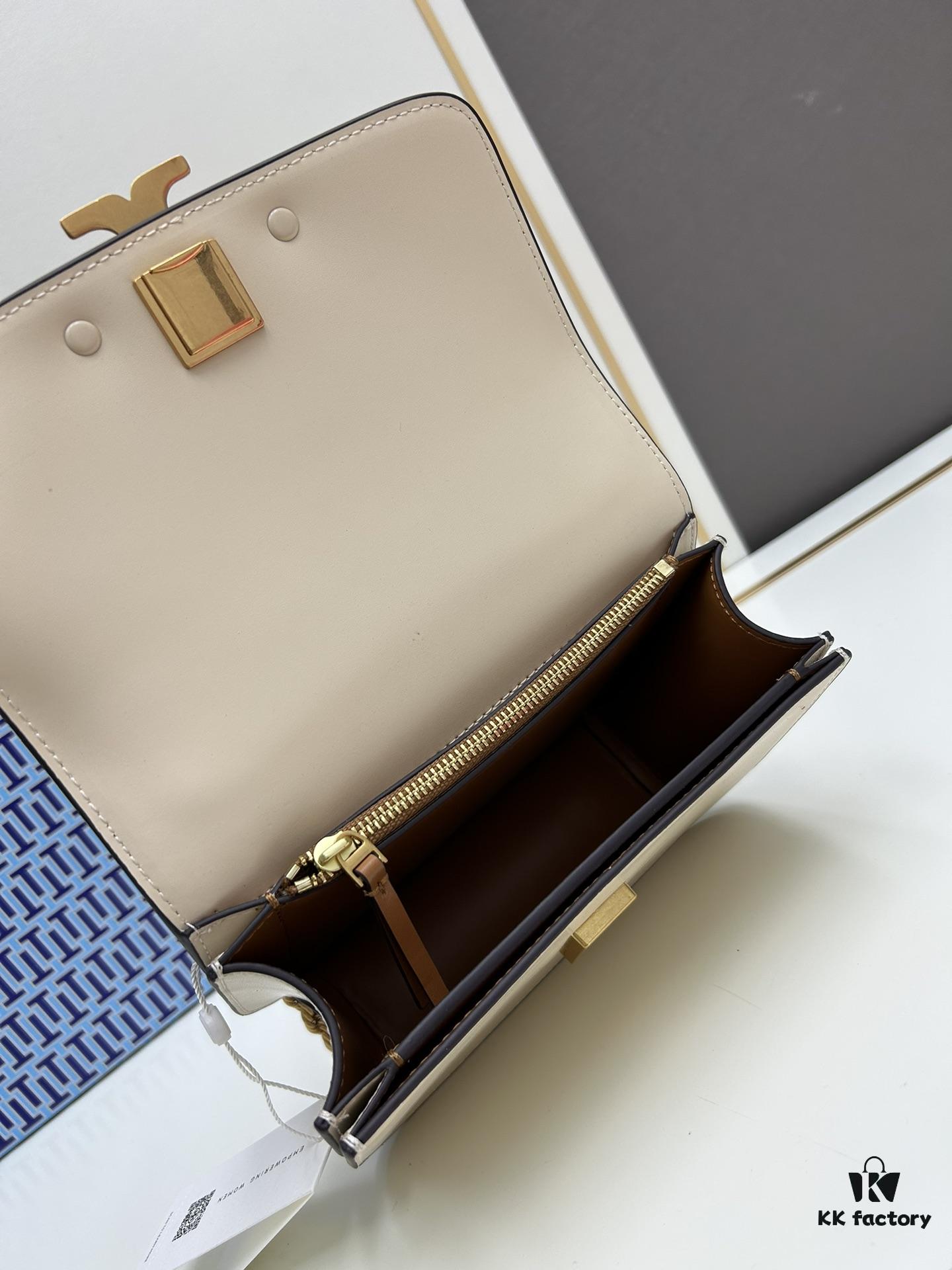 Original Quality [Full Leather Series, New Arrival with Attention to Detail] Tory Burch Eleanor Small Convertible Shoulder Bag