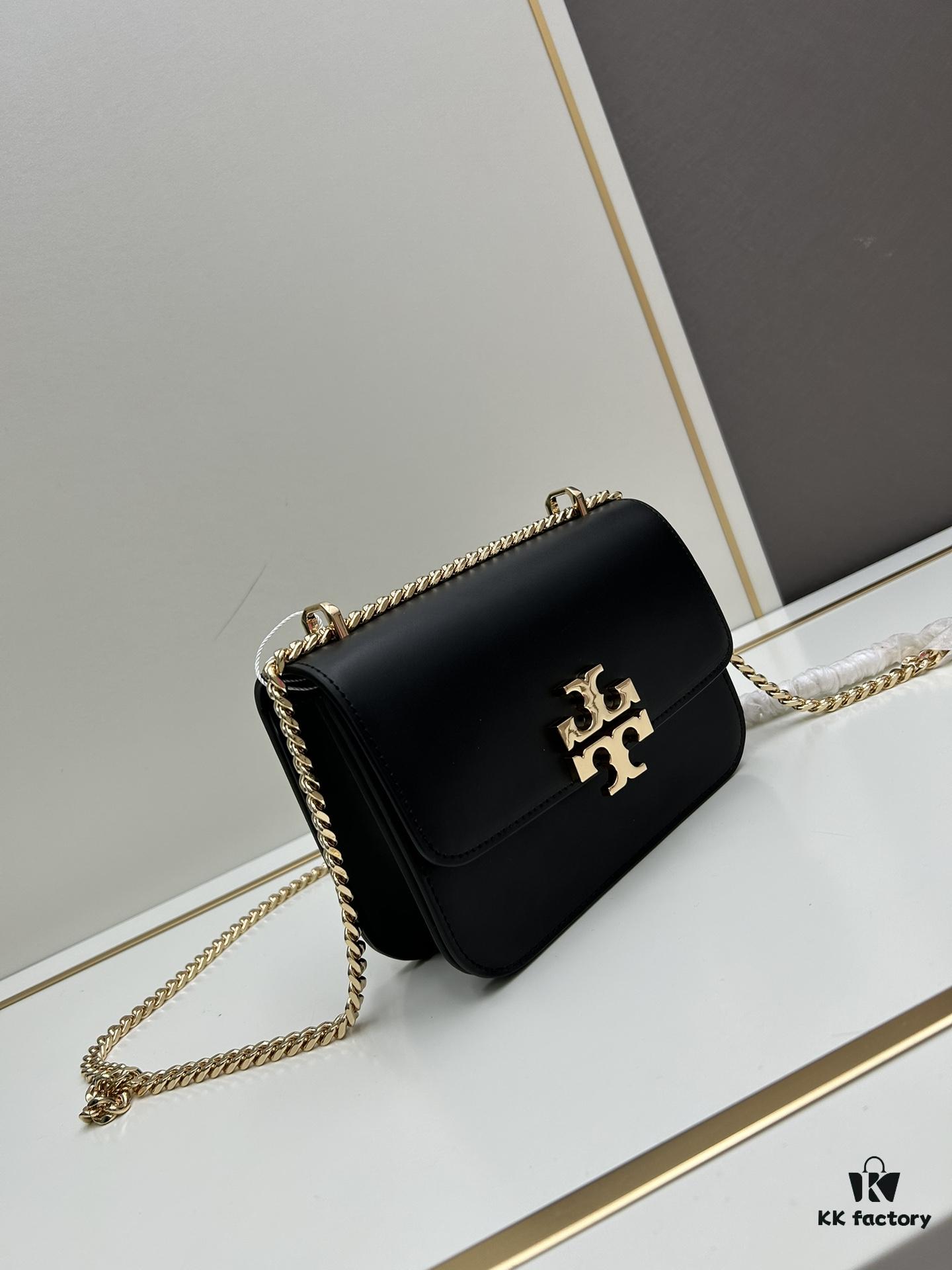 Original Quality [Full Genuine Leather Series, New Arrival with Attention to Detail] TORY BURCH Theysken's Town Small Leather Bag
