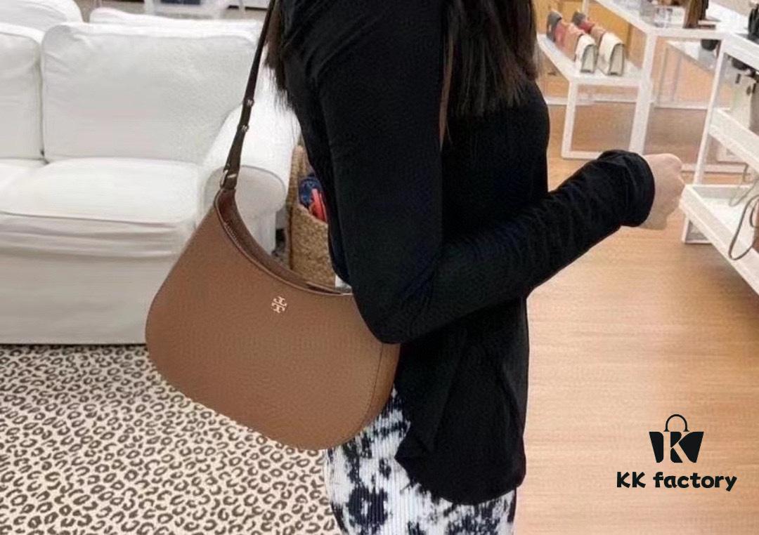 Tory Burch Emerson Series New Arrival Crossbody Bag in Full Leather with Quilted Calfskin