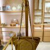 Tory Burch Ella Small Nylon Crossbody Bag – Lightweight Recycled Nylon with Woven Chain Strap