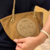Tory Burch Ella Small Nylon Crossbody Bag – Lightweight Recycled Nylon with Woven Chain Strap