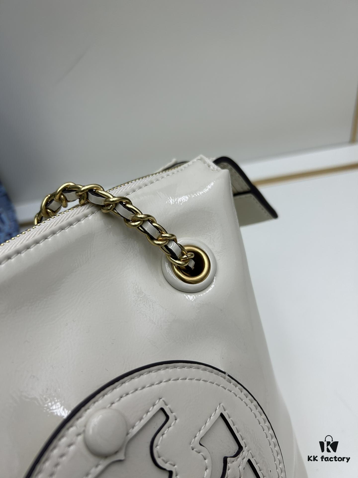 Tory Burch Ella Small Crossbody Bag in Recycled Nylon – Lightweight and Stylish with Woven Chain Strap