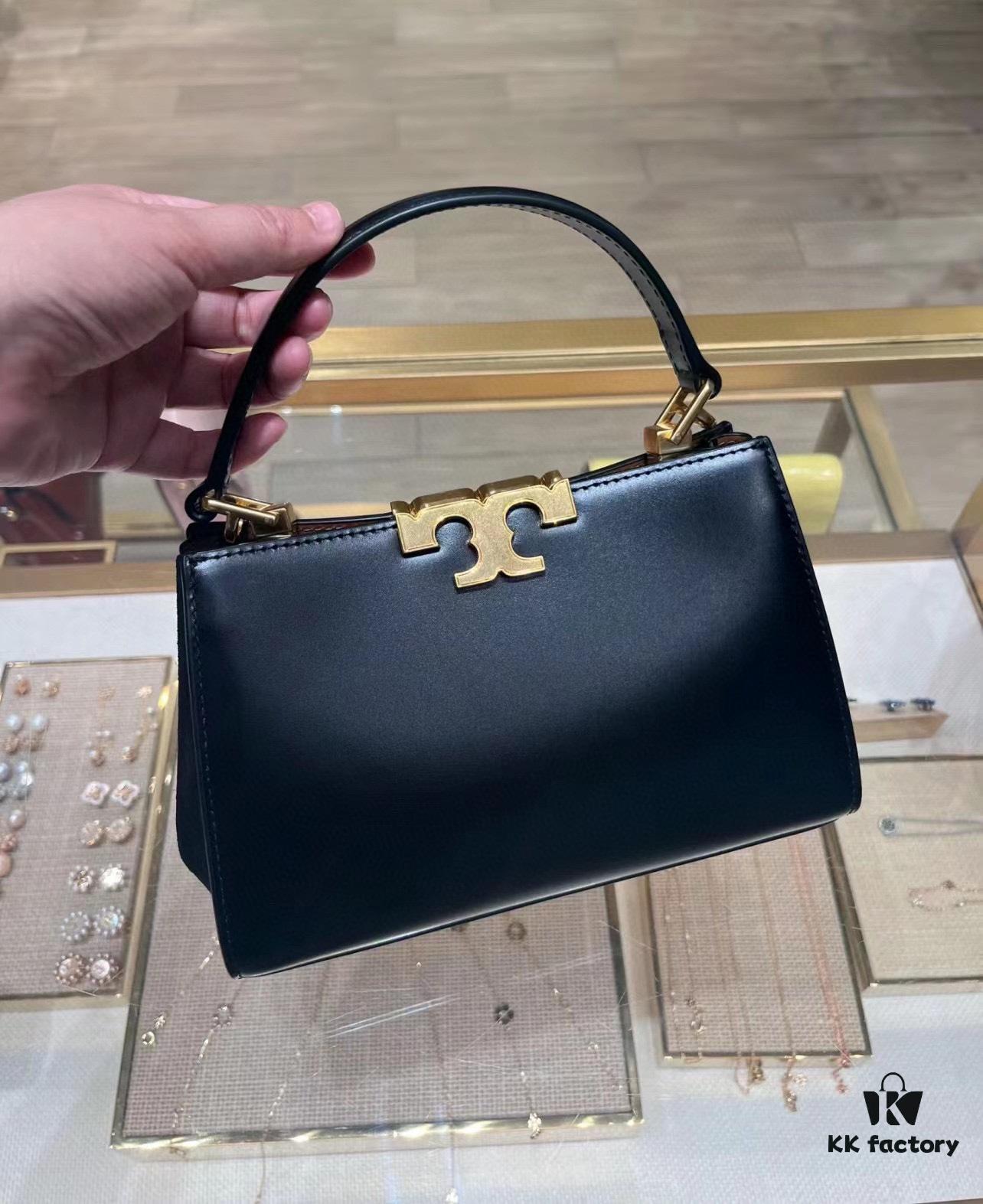 Authentic Quality [Full Genuine Leather Series, New Arrival with Attention to Detail] Tory Burch Eleanor Leather Handbag