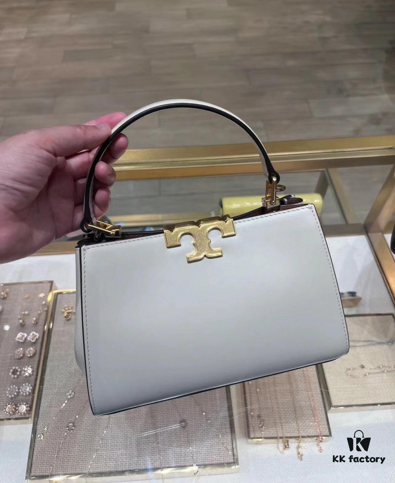 Authentic Quality [Full Genuine Leather Series, New Arrival with Attention to Detail] Tory Burch Eleanor Leather Handbag