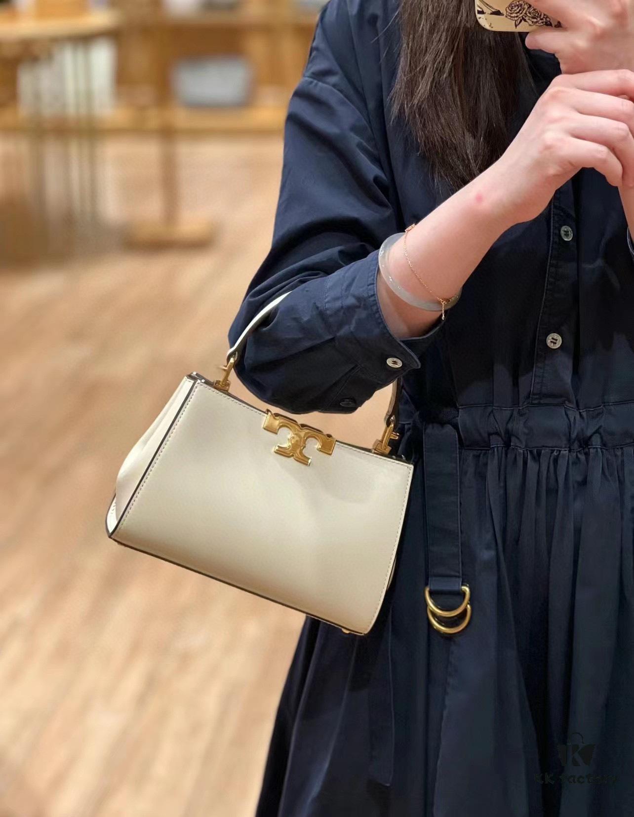 Authentic Quality [Full Genuine Leather Series, New Arrival with Attention to Detail] Tory Burch Eleanor Leather Handbag