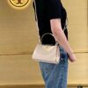 Authentic Quality [Full Genuine Leather Series, New Arrival with Attention to Detail] Tory Burch Eleanor Leather Handbag