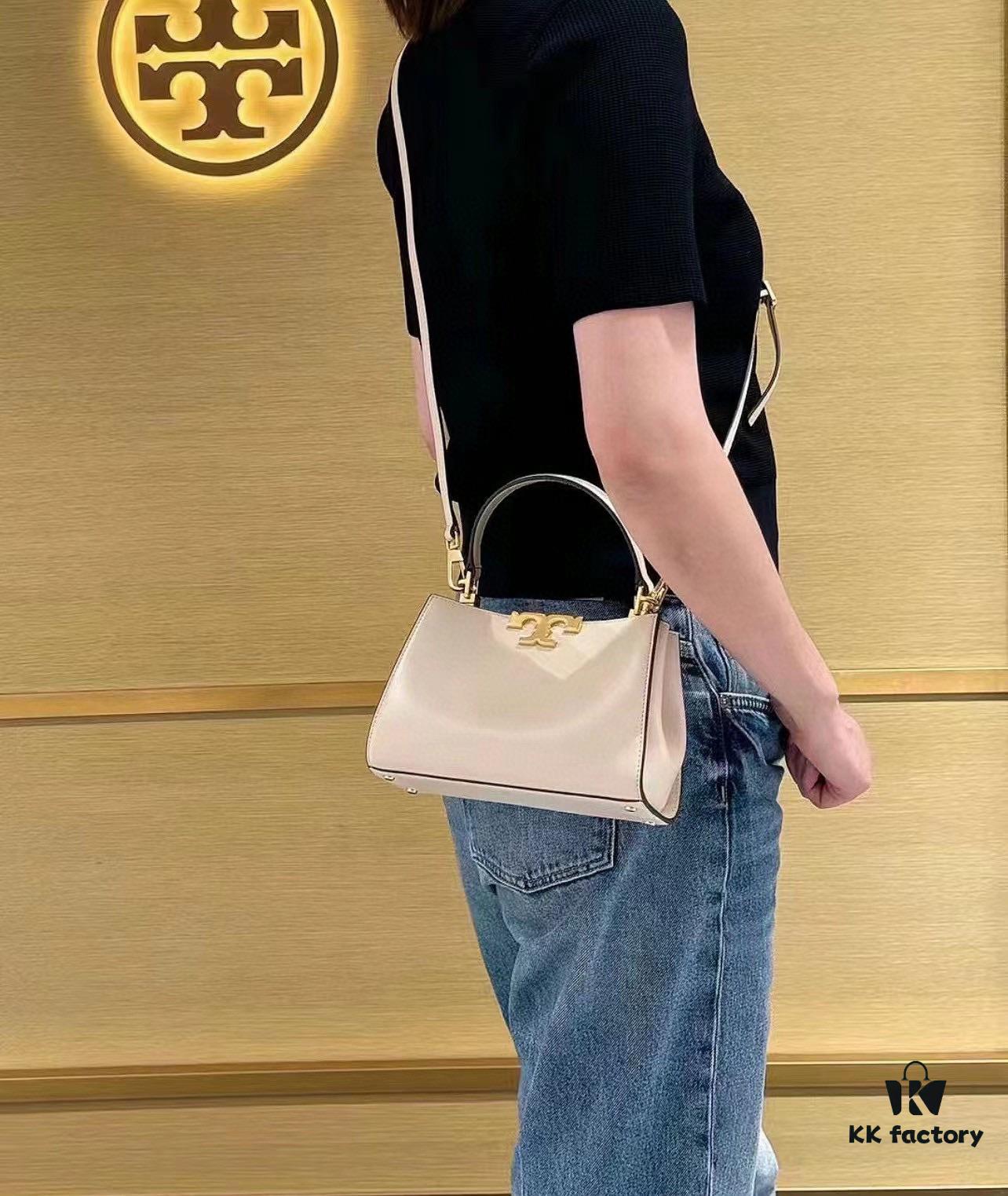 Authentic Quality [Full Genuine Leather Series, New Arrival with Attention to Detail] Tory Burch Eleanor Leather Handbag