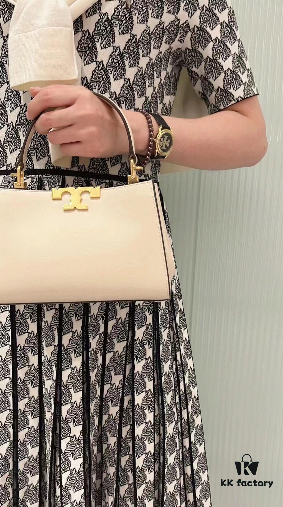 Authentic Quality [Full Genuine Leather Series, New Arrival with Attention to Detail] Tory Burch Eleanor Leather Handbag