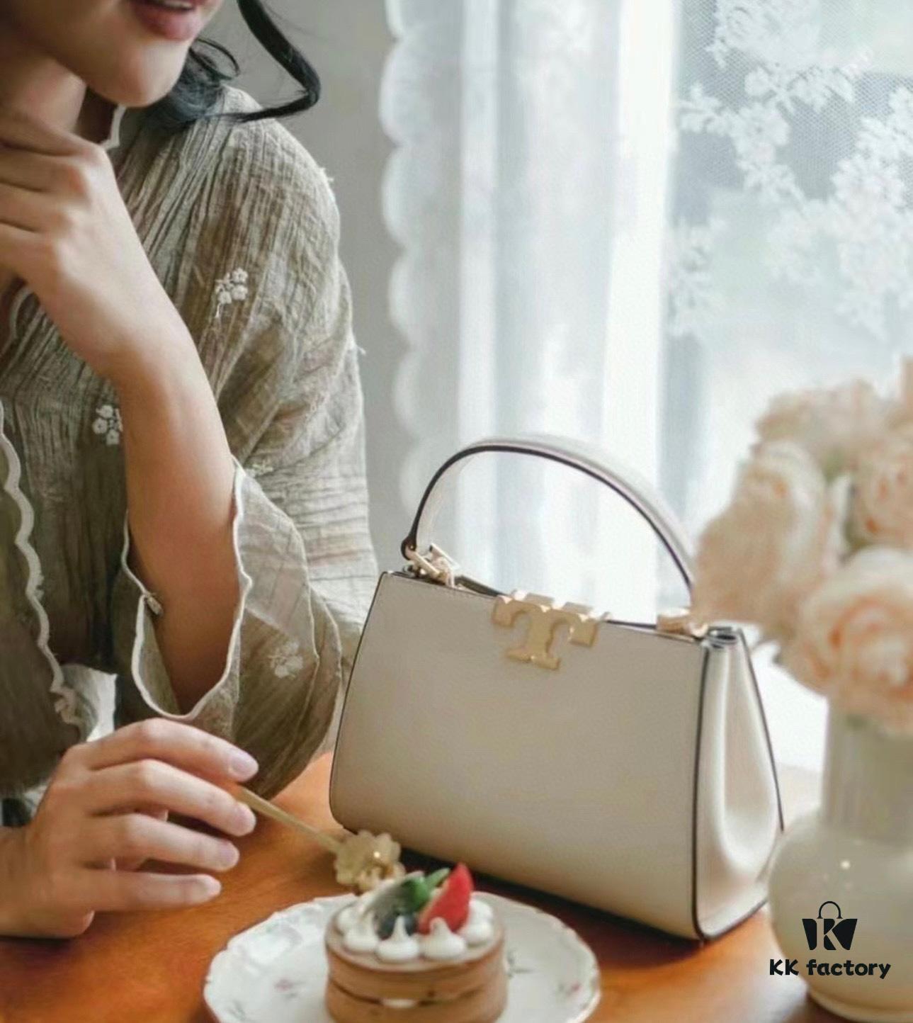 Authentic Quality [Full Genuine Leather Series, New Arrival with Attention to Detail] Tory Burch Eleanor Leather Handbag