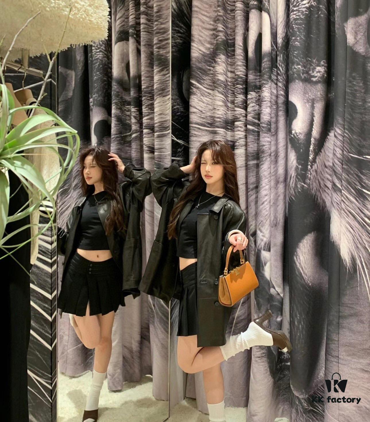 Authentic Quality [Full Genuine Leather Series, New Arrival with Attention to Detail] Tory Burch Eleanor Leather Handbag with Luxurious Suede Trims