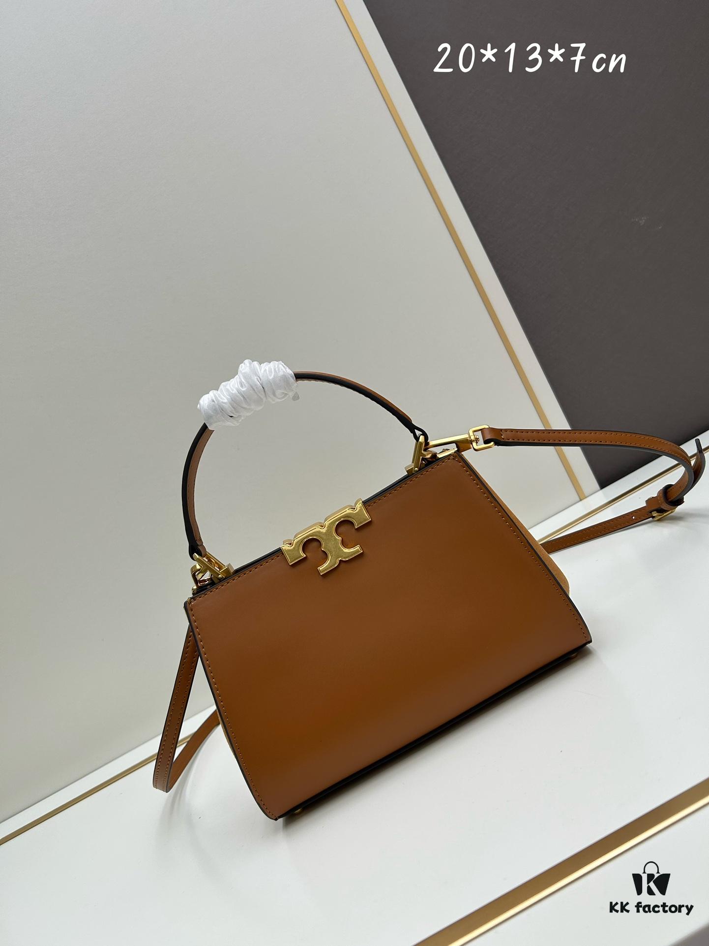 Authentic Quality [Full Genuine Leather Series, New Arrival with Attention to Detail] Tory Burch Eleanor Leather Handbag