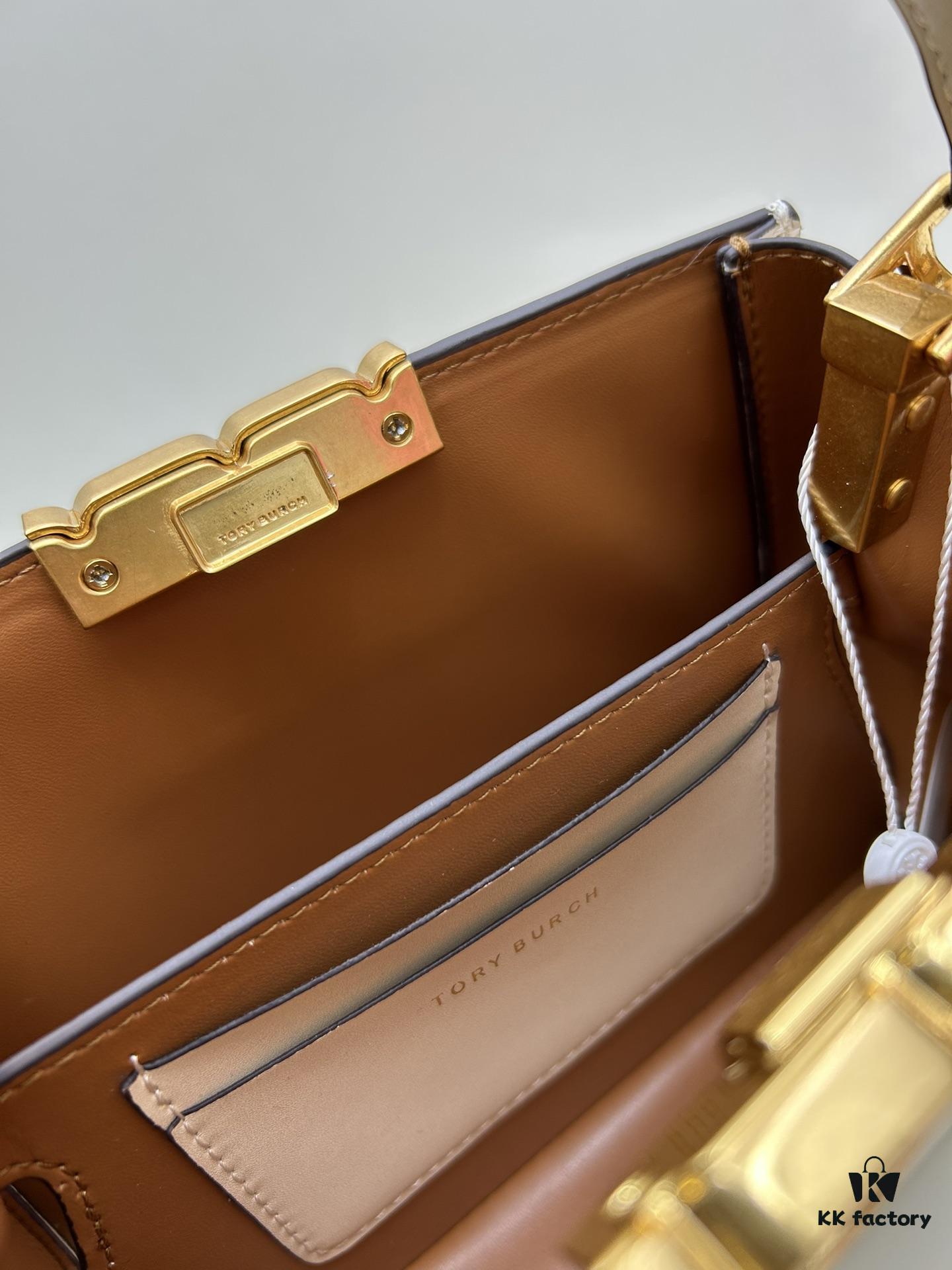 Authentic Quality [Full Genuine Leather Series, New Arrival with Attention to Detail] Tory Burch Eleanor Leather Handbag