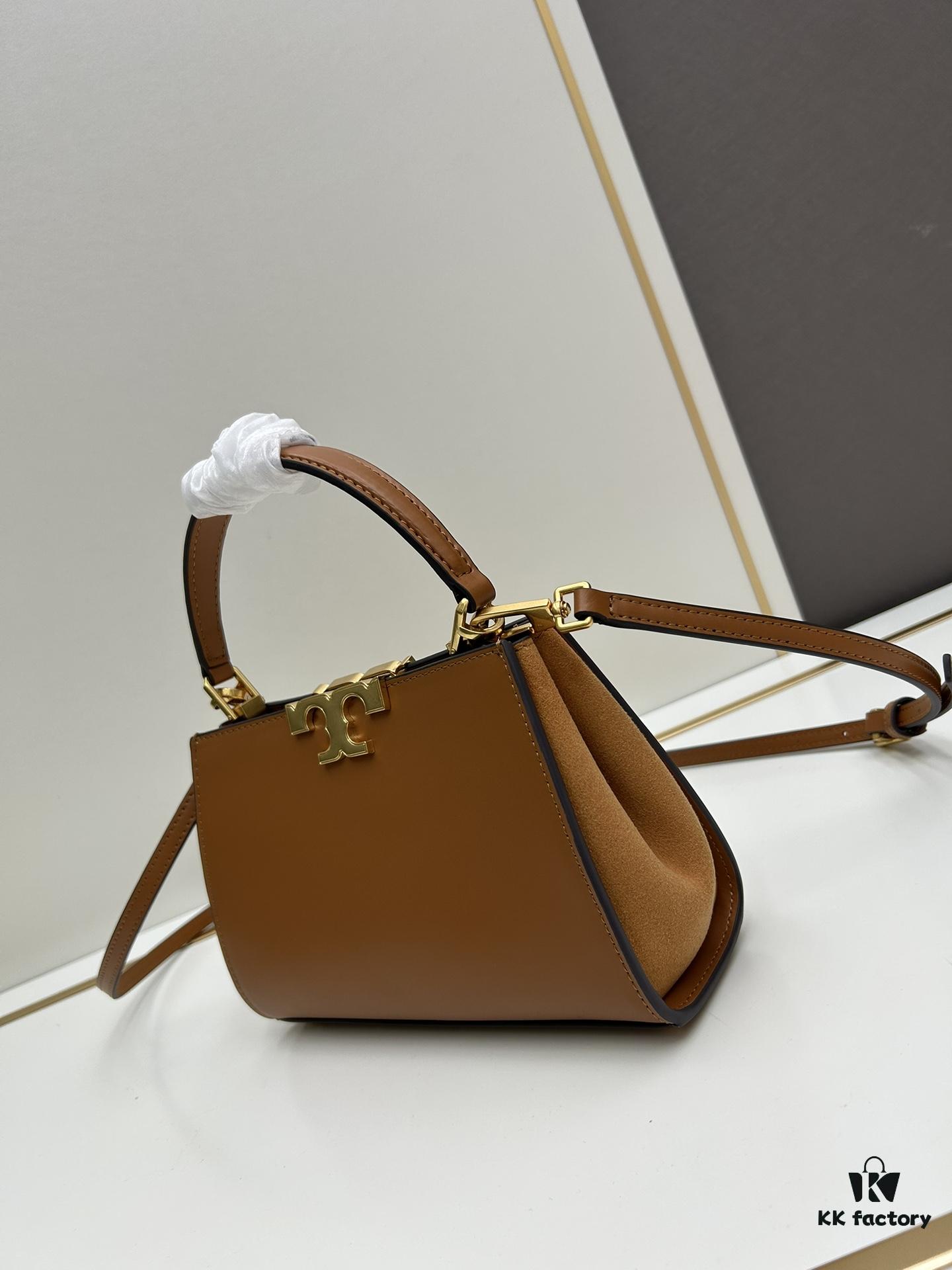 Authentic Quality [Full Genuine Leather Series, New Arrival with Attention to Detail] Tory Burch Eleanor Leather Handbag