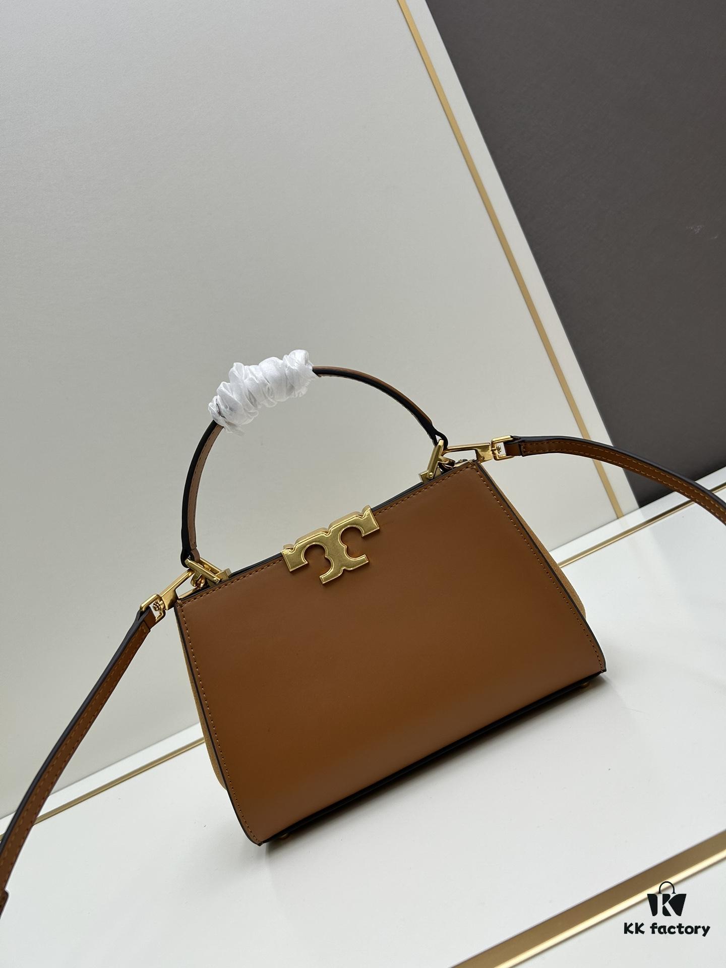 Authentic Quality [Full Genuine Leather Series, New Arrival with Attention to Detail] Tory Burch Eleanor Leather Handbag