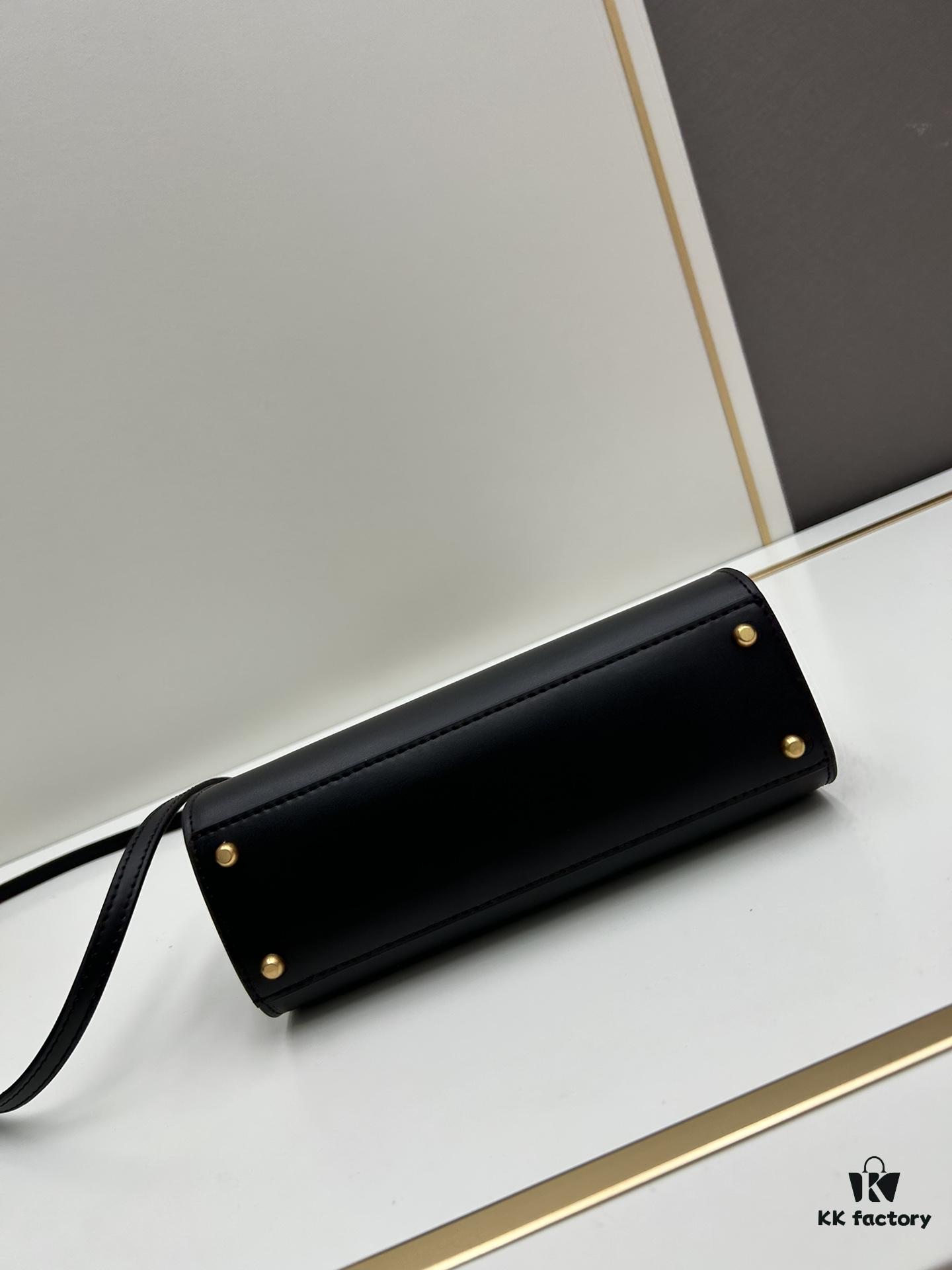 Tory Burch Eleanor Leather Handbag - Full Genuine Leather Series, New Arrival with Premium Suede Trim and Signature Double-T Logo