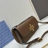 Original Quality [Full Genuine Leather Series, New Arrival with Attention to Details] [Wide Black Version] #TORYBURCH# Eleanor New Style Tofu Bag