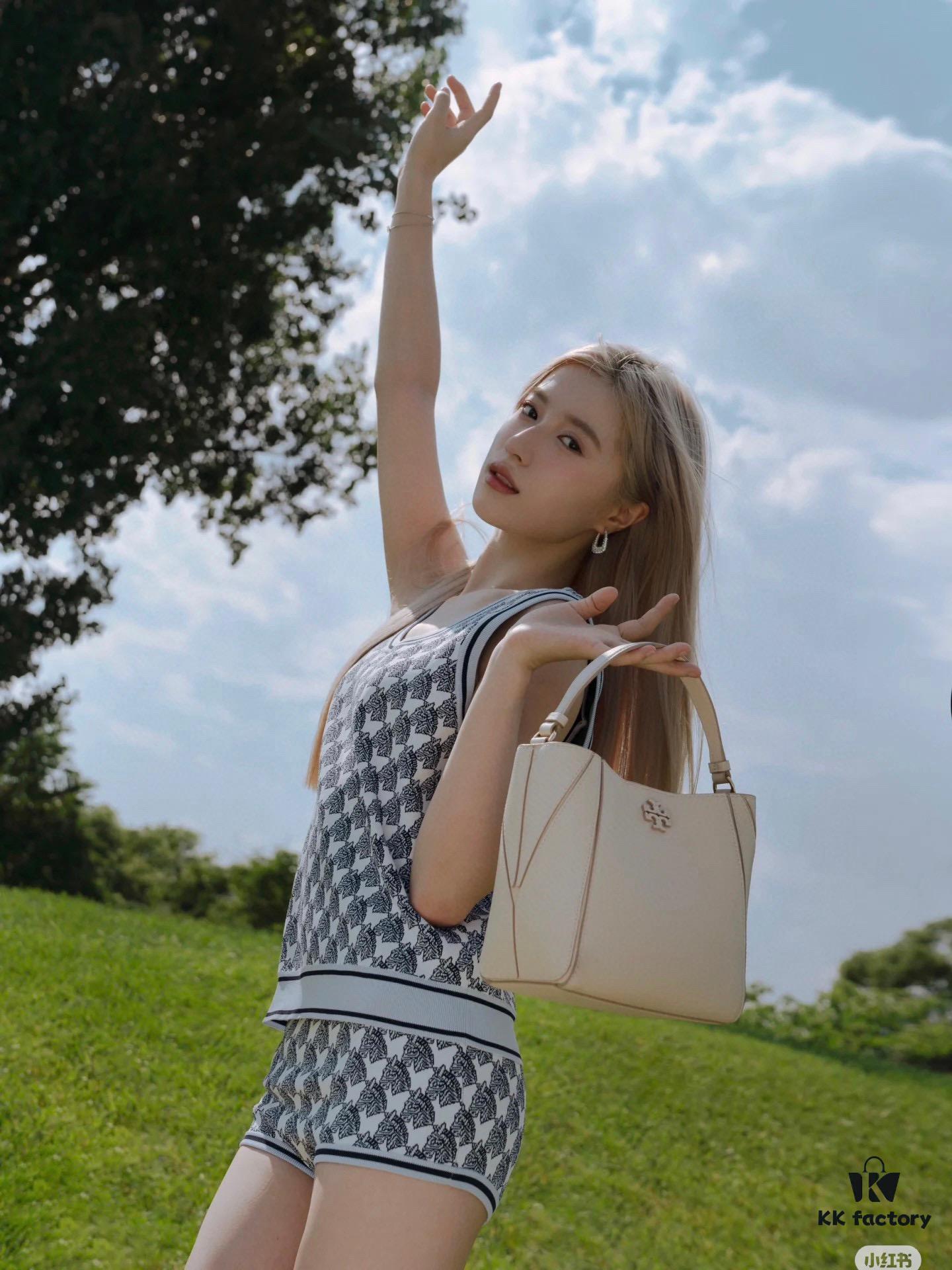 Original Quality [Full Genuine Leather Series, New Arrival with Attention to Detail] Tory Burch McGraw Hobo