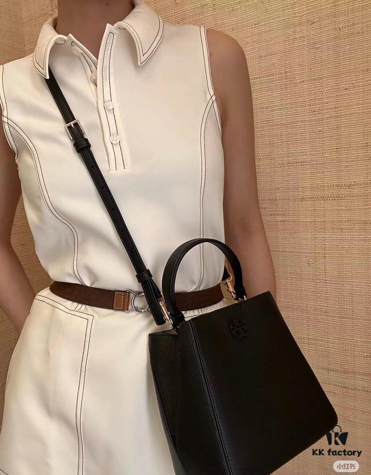 Original Quality [Full Genuine Leather Series, New Item with Attention to Detail] Tory Burch McGraw Hobo