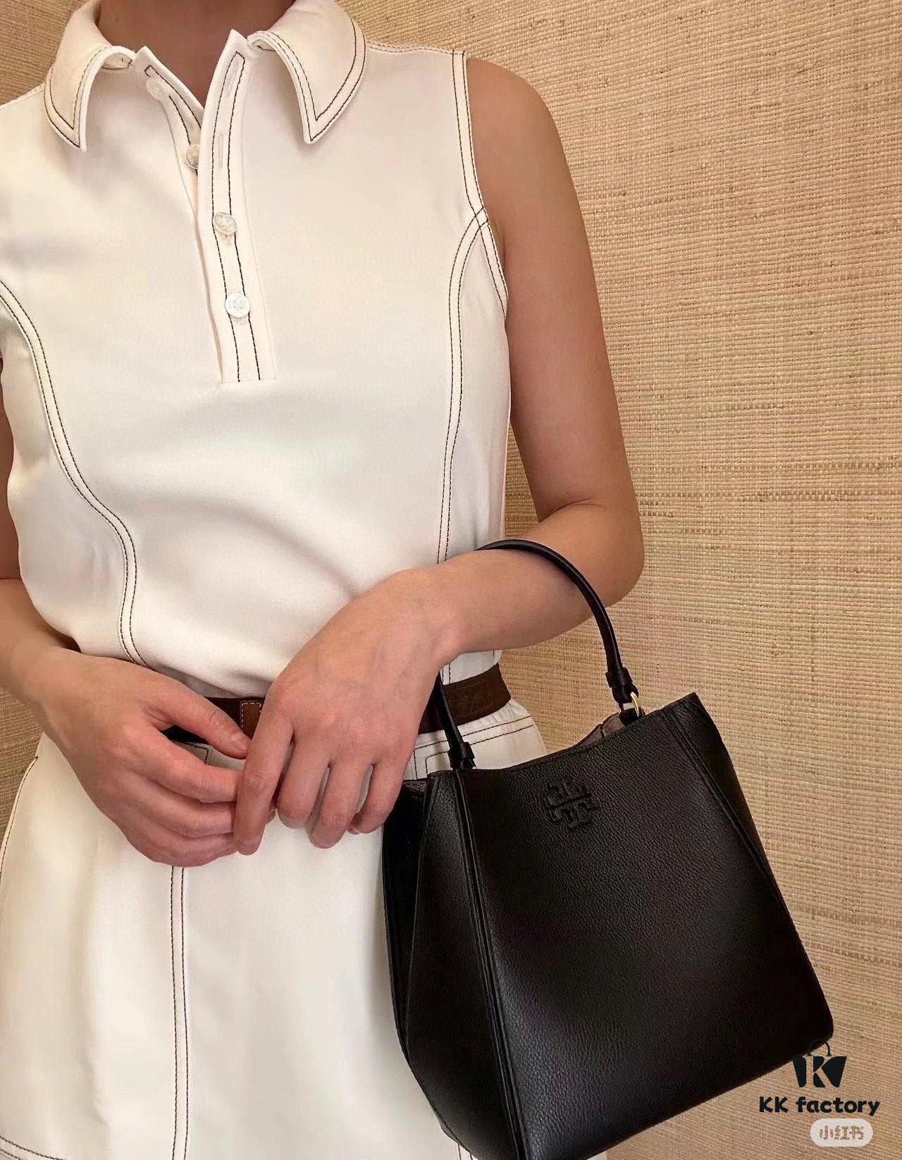 Original Quality [Full Genuine Leather Series, New Item with Attention to Detail] Tory Burch McGraw Hobo