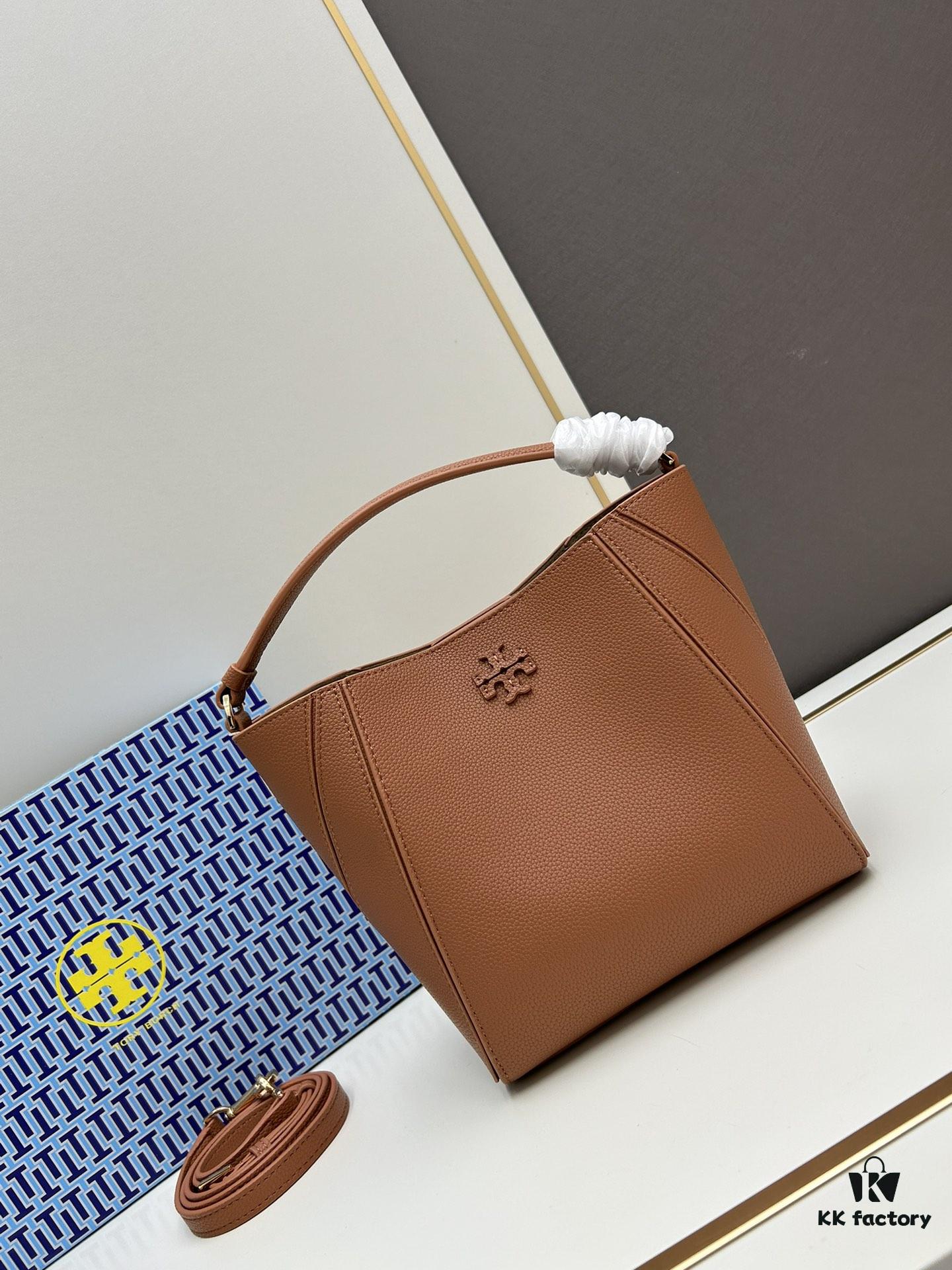 Original Quality [Full Genuine Leather Series, New Arrival with Attention to Details] Tory Burch McGraw Hobo