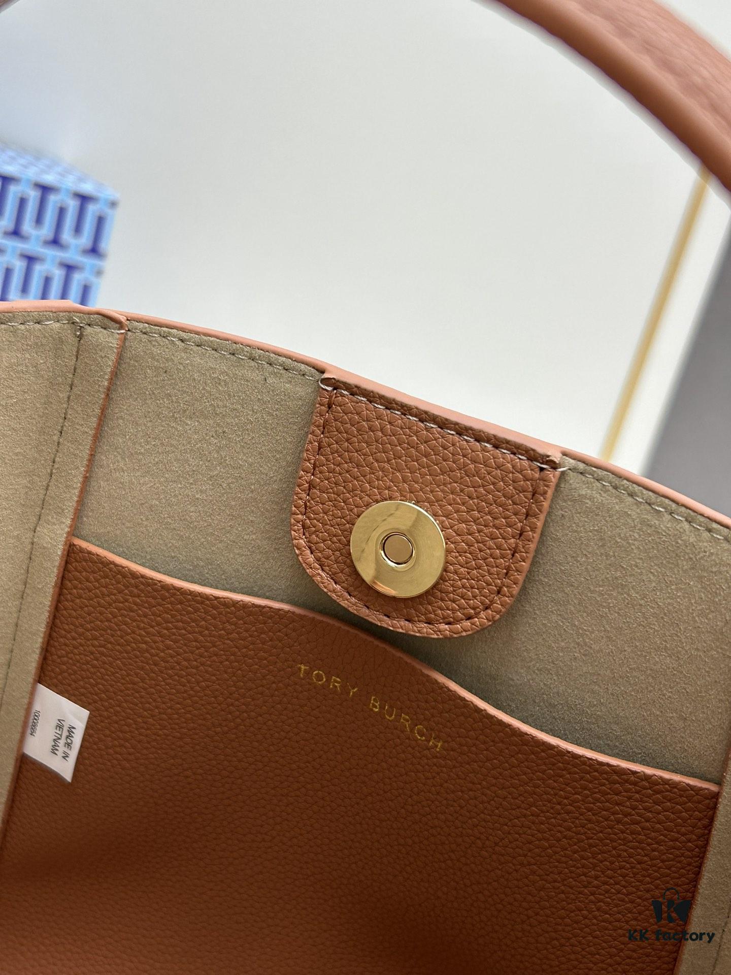 Original Quality [Full Genuine Leather Series, New Arrival with Attention to Details] Tory Burch McGraw Hobo