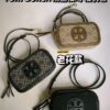 Original Quality [New Item with Attention to Detail] TORY BURCH 2024 Lunar New Year New Camera Bag, (Includes Hang Tag, Sticker, Logo Label, Plastic Bag, and Brand Copy Paper) Miller Signature Print Camera Bag with Double Zippers, Dimensions: 19.5 x 11.5 x 6 cm