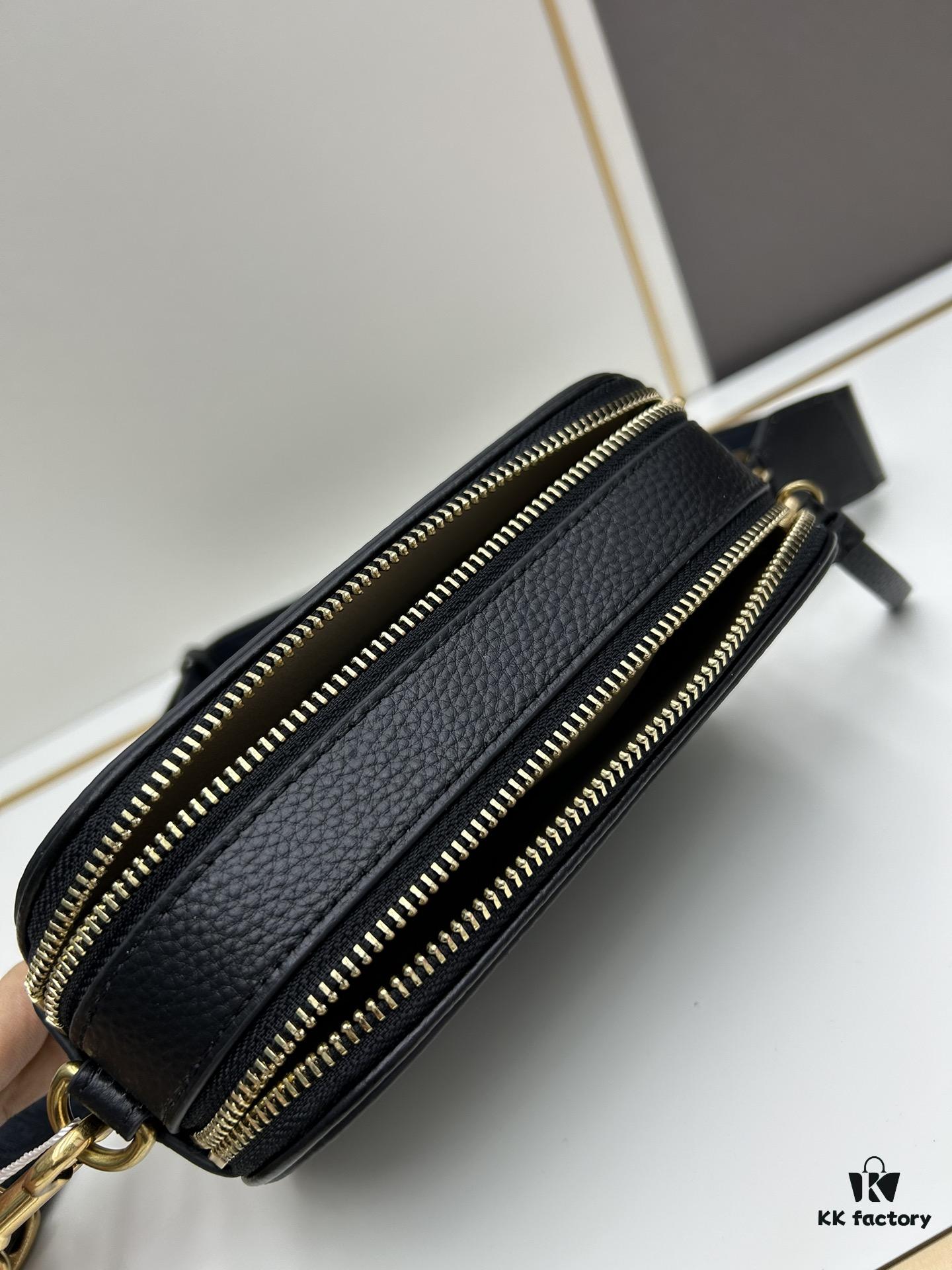 Guaranteed Genuine Leather, Original Quality Tory Burch New Denim Miller Camera Bag, Shoulder Crossbody Bag, Perfect Spring Summer Accessory, Lightweight Travel