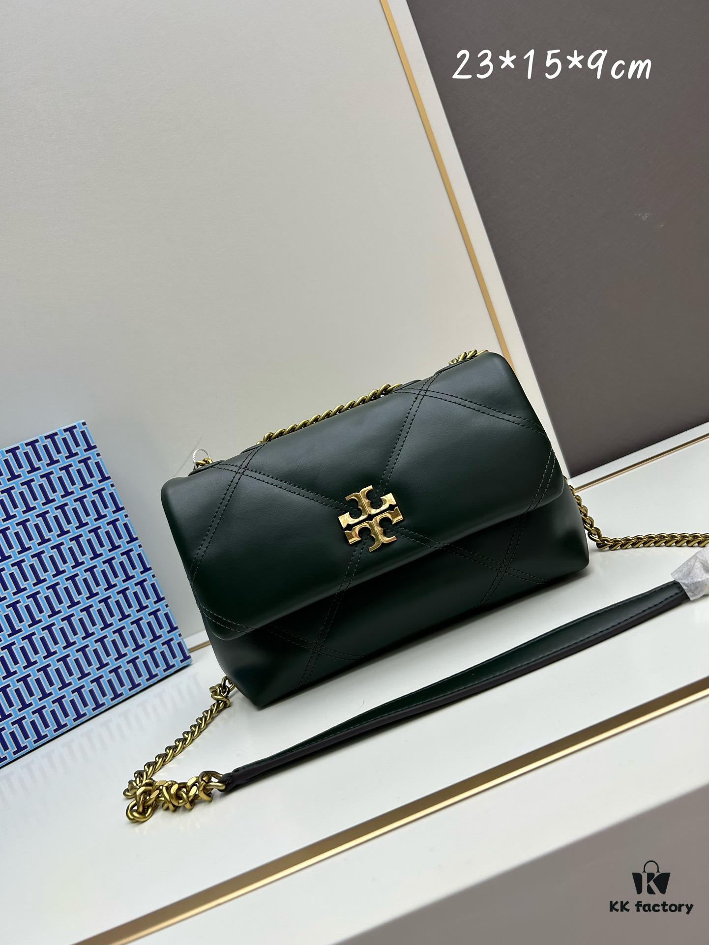 Original Quality [Full Leather Series, New Arrival with Attention to Detail] TB Kira Calfskin Handbag