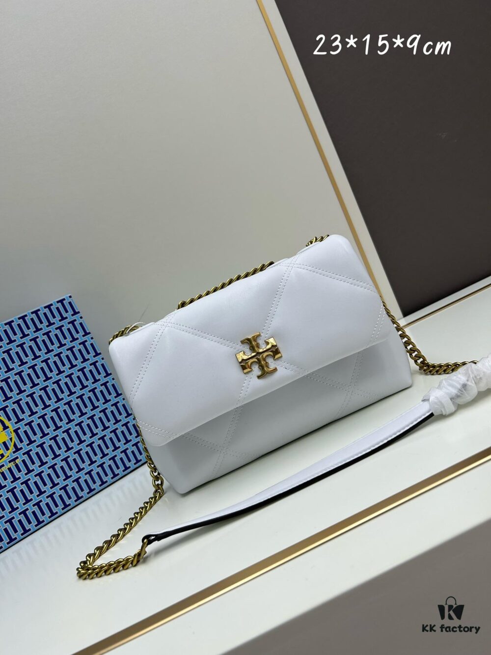 Original Quality [Full Leather Series, New Arrival with Attention to Detail] TB Kira Calfskin Handbag