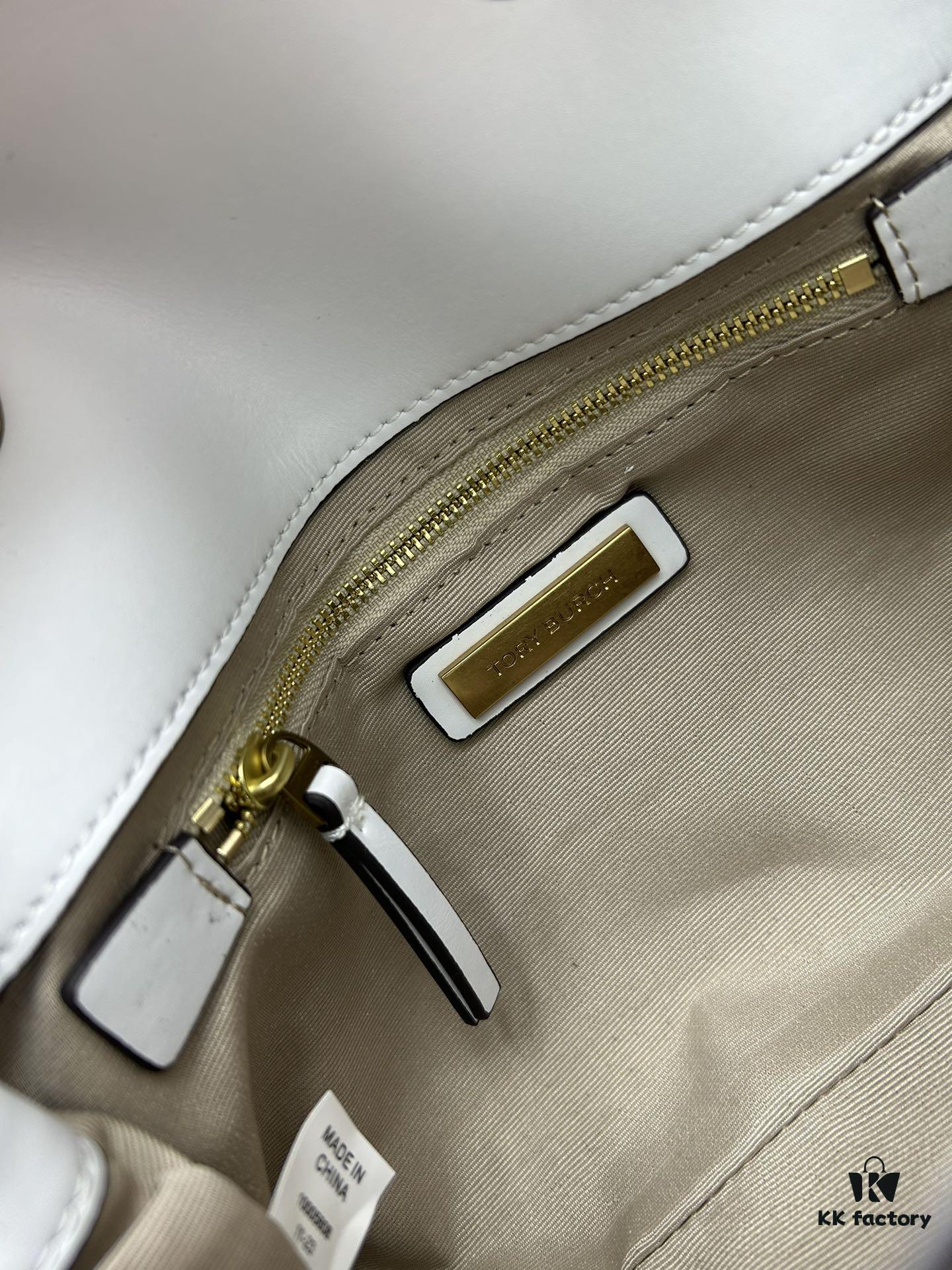 Original Quality [Full Leather Series, New Arrival with Attention to Detail] TB Kira Calfskin Handbag