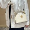 Tory Burch Britten Series Mini Tote Bag New Arrival Pebbled Leather Ladies' Shoulder Bag