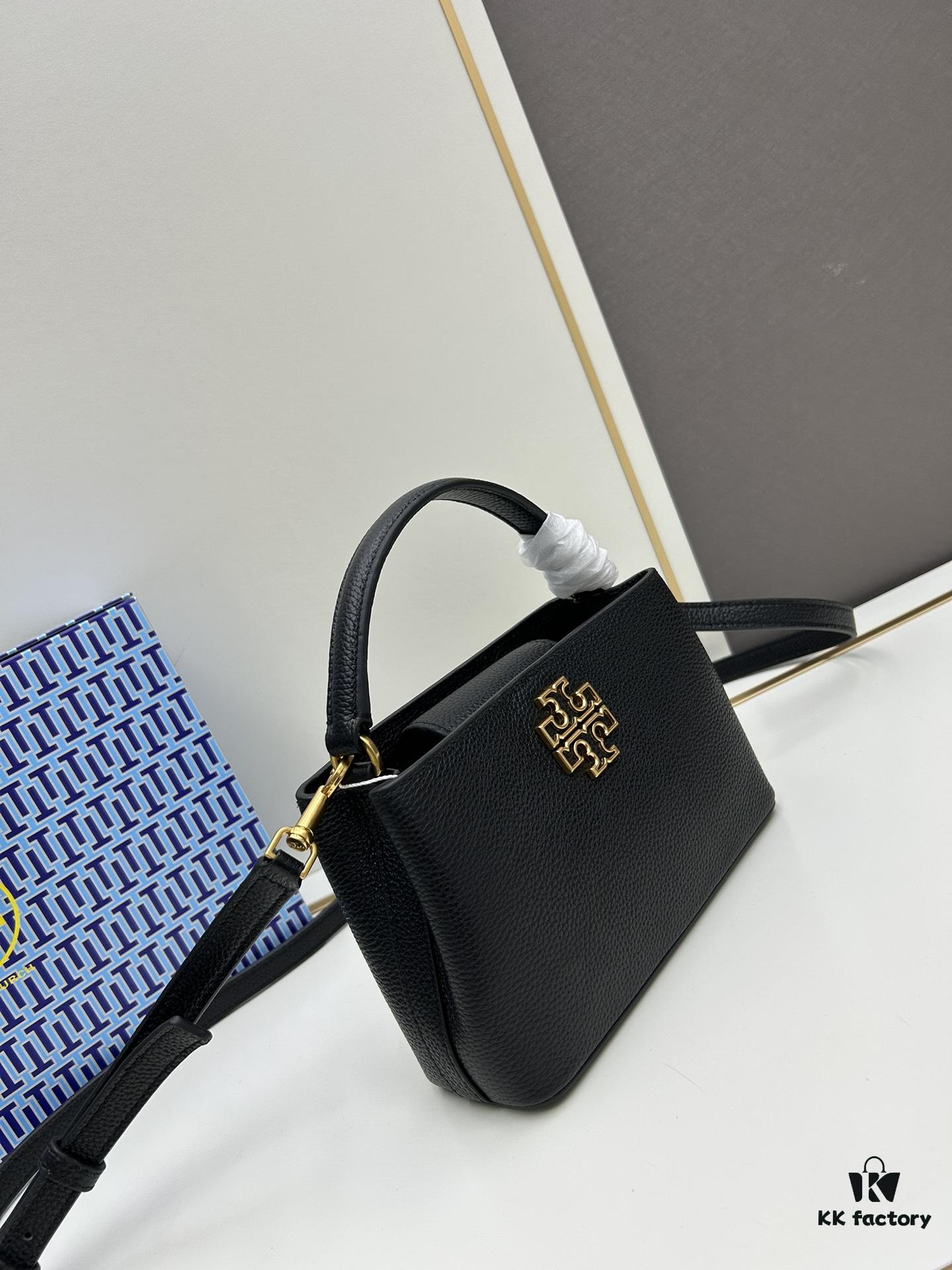 Tory Burch Britten Series Mini Tote Bag New Arrival Pebbled Leather Diana Bag