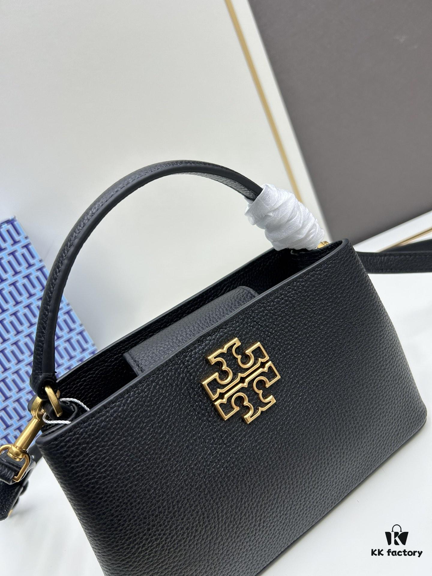 Tory Burch Britten Series Mini Tote Bag New Arrival Pebbled Leather Diana Bag