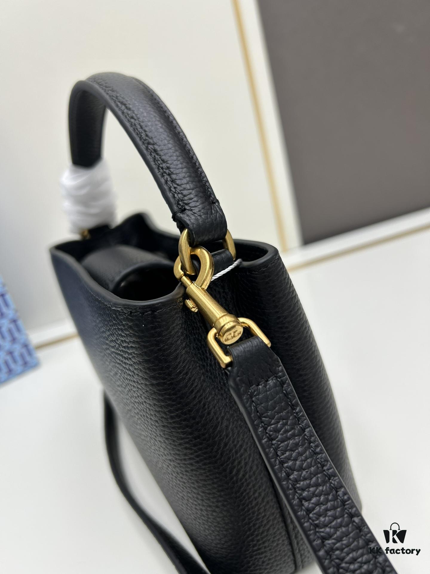 Tory Burch Britten Series Mini Tote Bag New Arrival Pebbled Leather Diana Bag