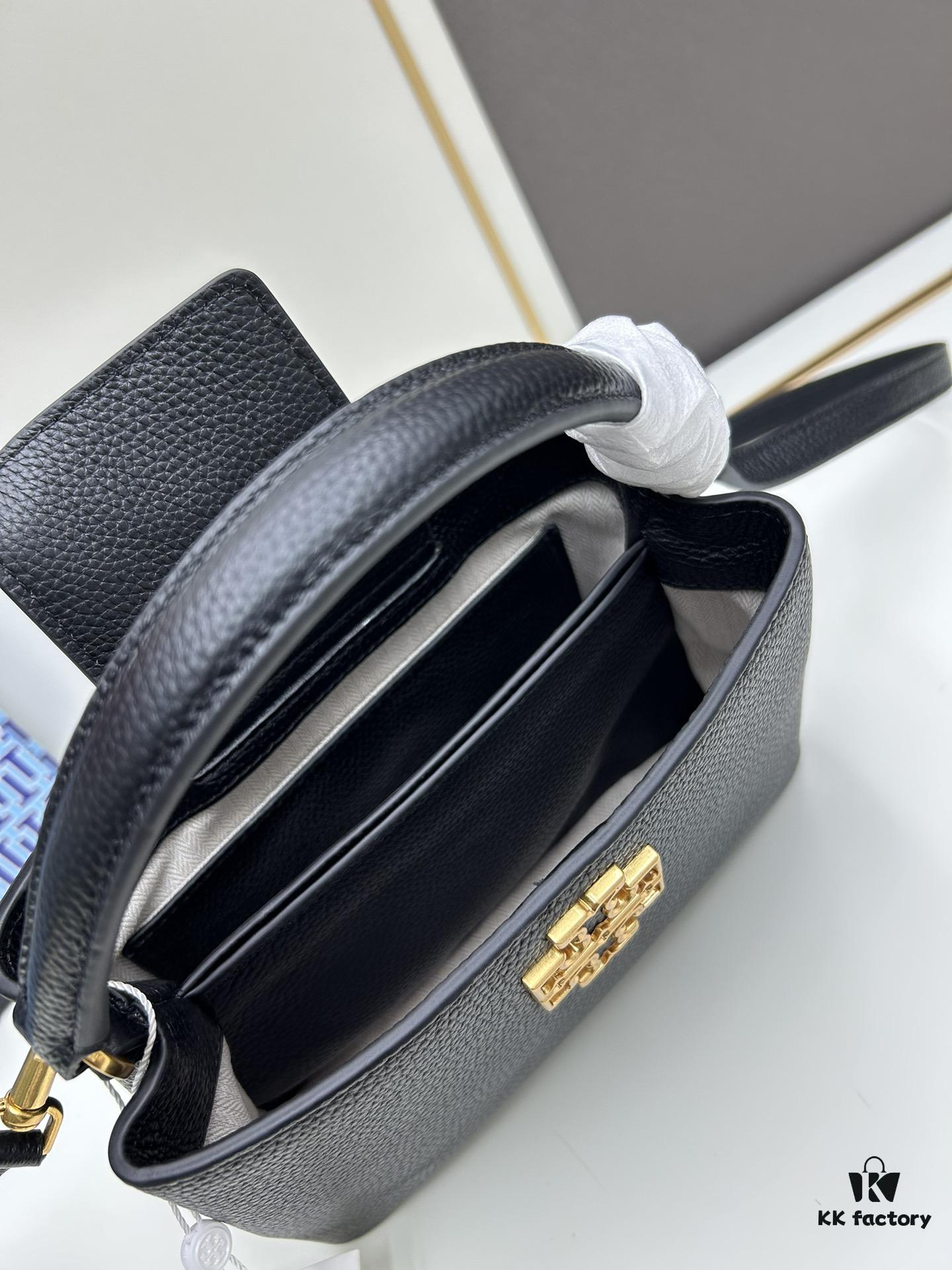 Tory Burch Britten Series Mini Tote Bag New Arrival Pebbled Leather Diana Bag