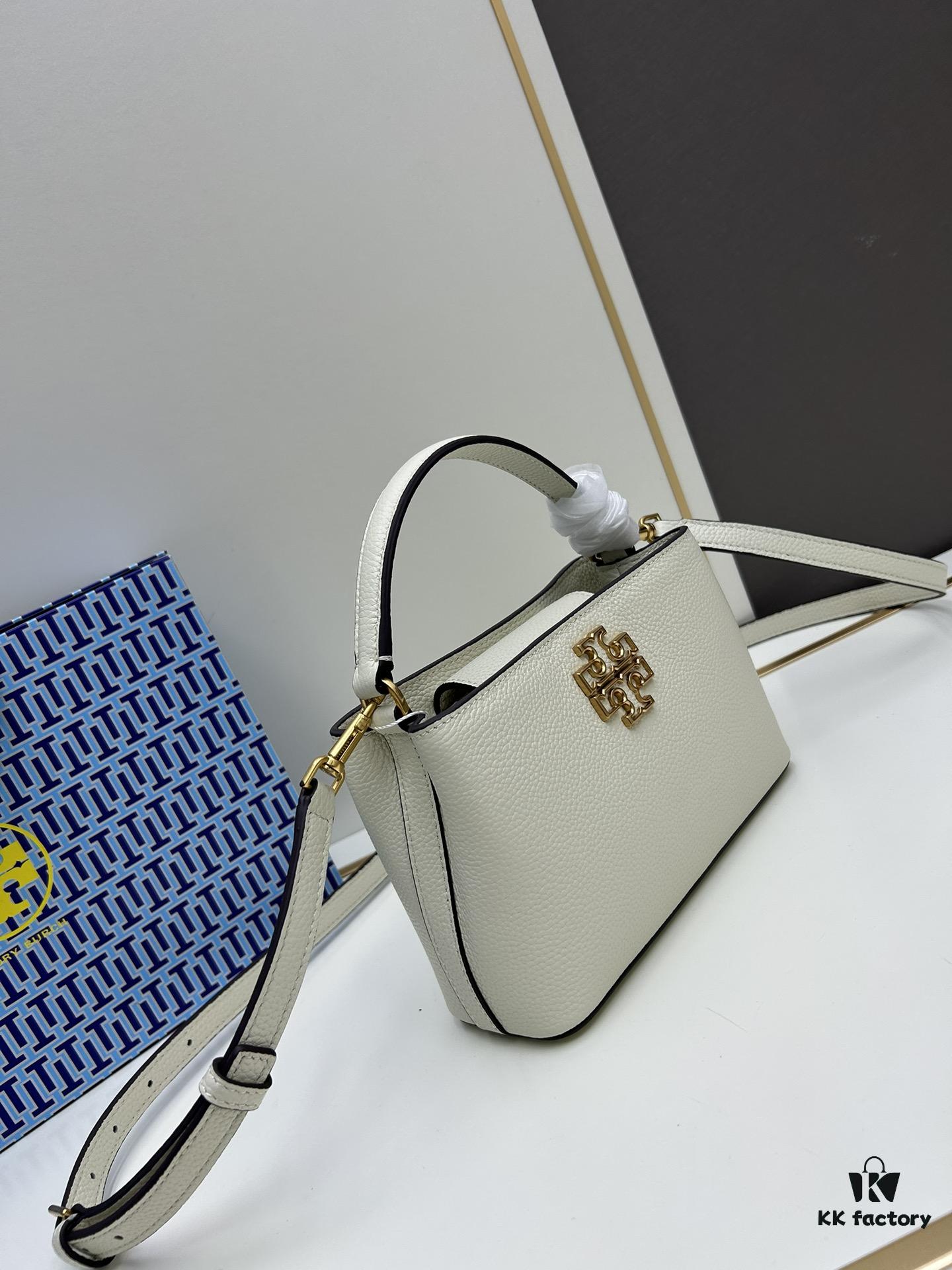 Tory Burch Britten Series Mini Tote Bag New Arrival Pebbled Leather Diana Bag