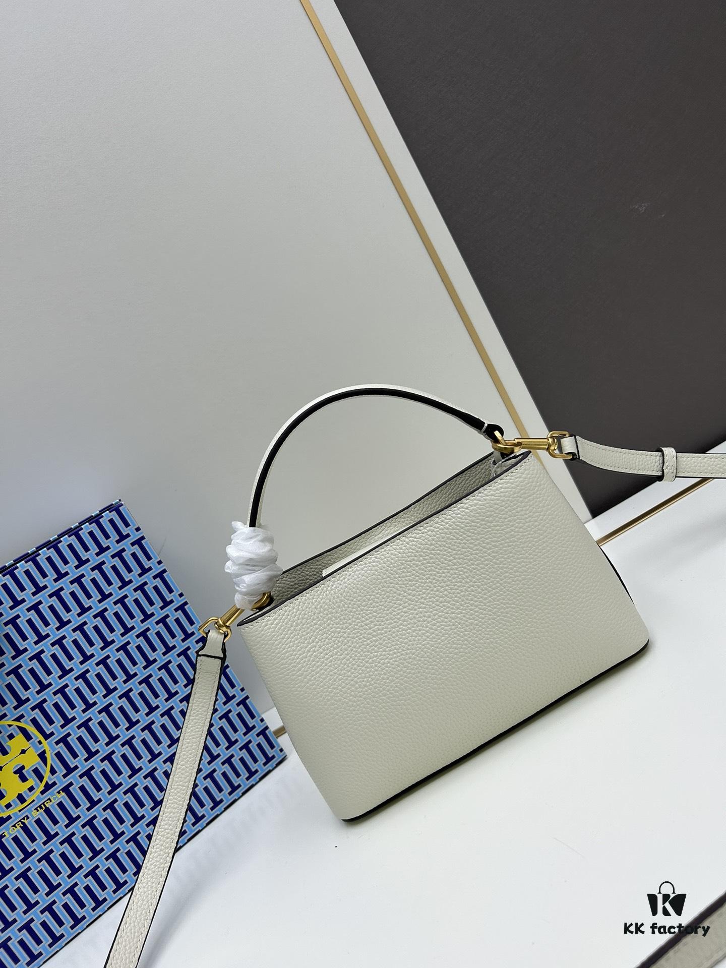 Tory Burch Britten Series Mini Tote Bag New Arrival Pebbled Leather Diana Bag