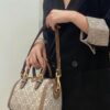 Small [New Arrival Attention to Detail] TORY BURCH T Monogram Mini Jacquard Barrel Bag