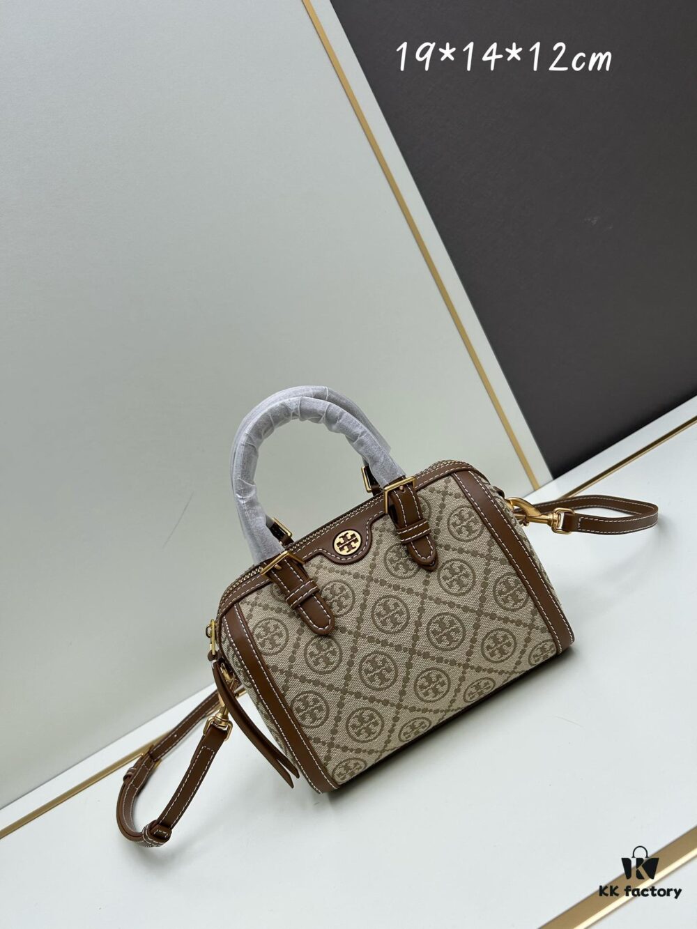 Small [New Arrival Attention to Detail] TORY BURCH T Monogram Mini Jacquard Barrel Bag