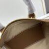 Small [New Arrival, Attention to Detail] TORY BURCH T Monogram Mini Jacquard Barrel Bag in Hazel Brown