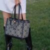 New Arrival Attention to Detail: Tory Burch T-Monogram Tote Bag