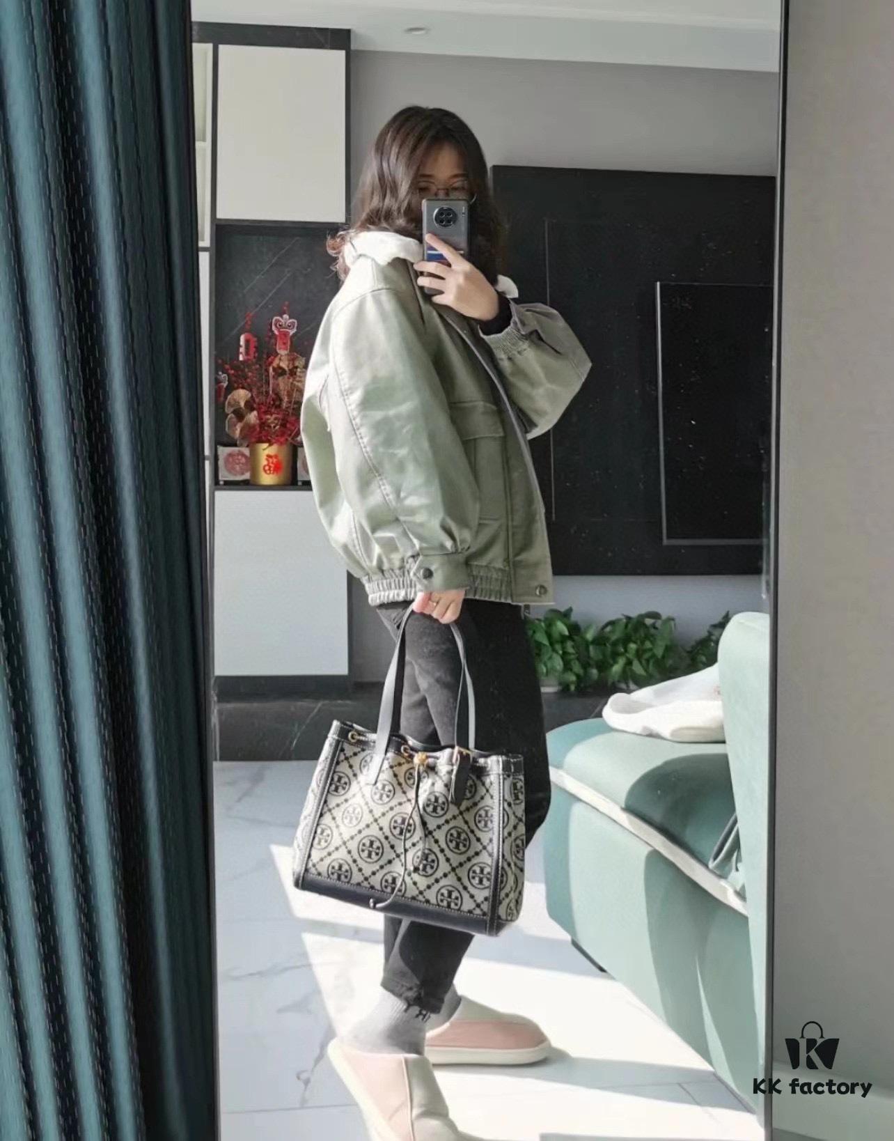 New Arrival Attention to Detail: Tory Burch T-Monogram Tote Bag