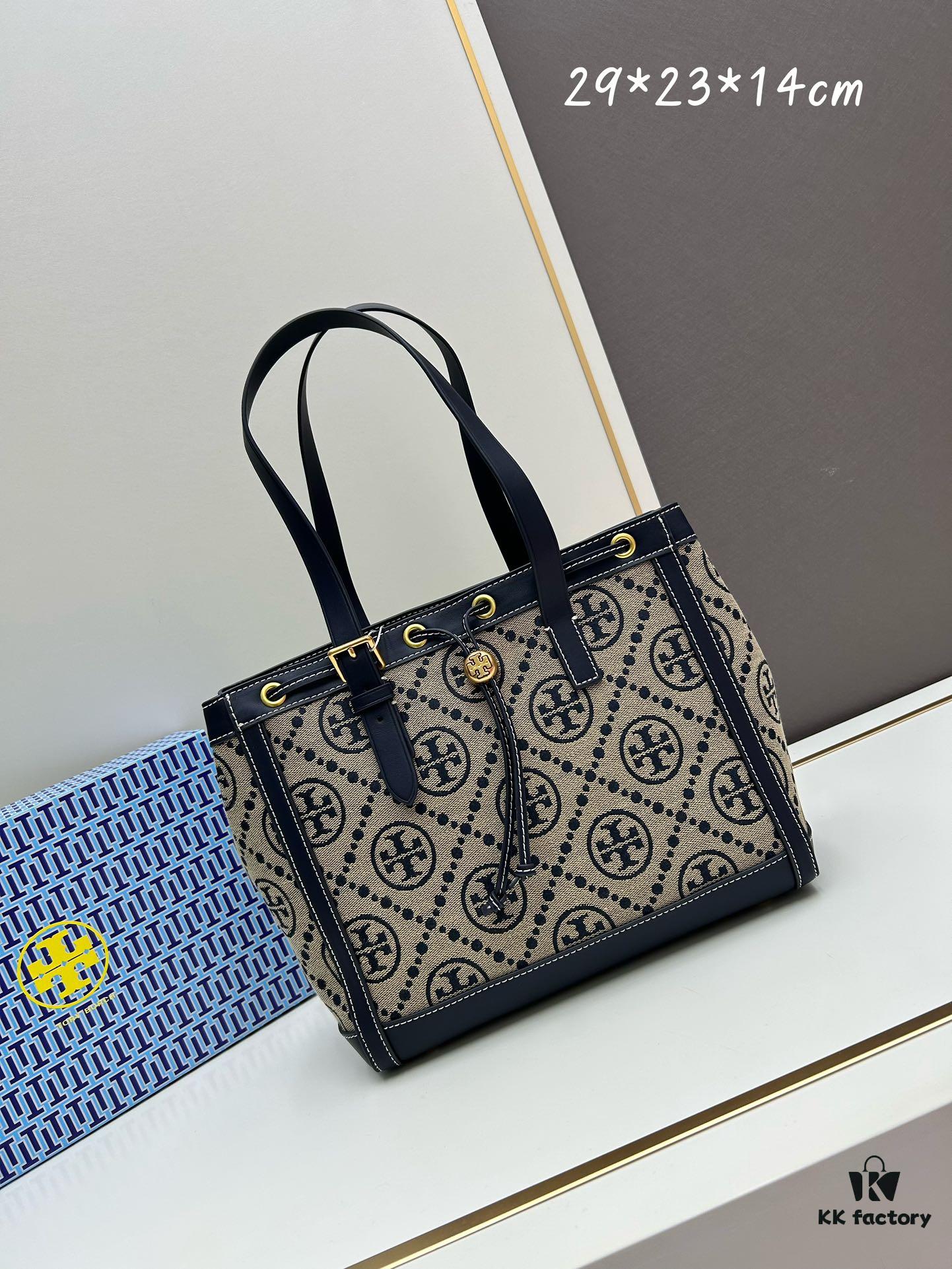 New Arrival Attention to Detail: Tory Burch T-Monogram Tote Bag