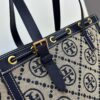 New Arrival Attention to Detail: Tory Burch T-Monogram Tote Bag, Featuring the Classic Monogram Pattern