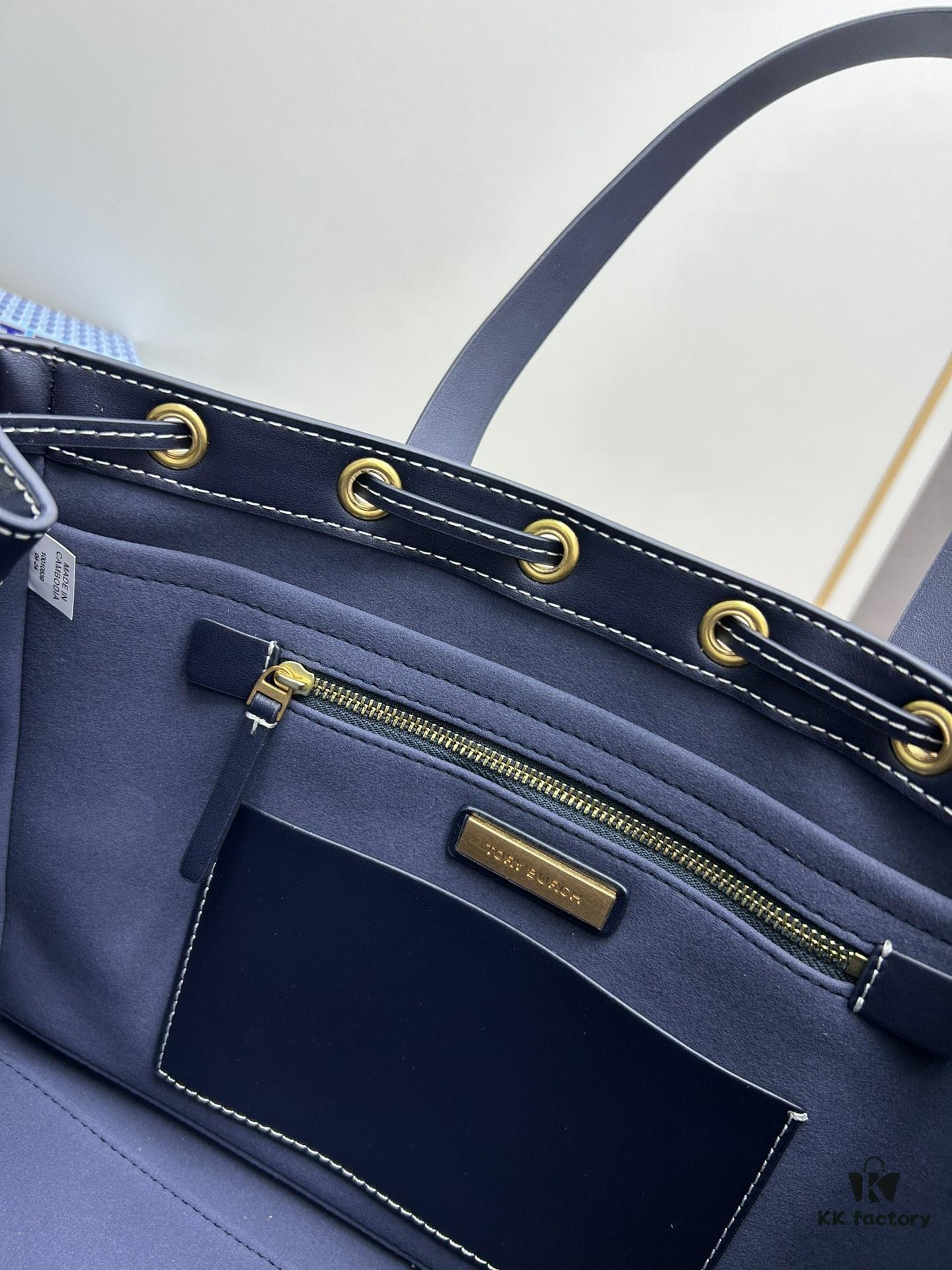 New Arrival Attention to Detail: Tory Burch T-Monogram Tote Bag, Featuring the Classic Monogram Pattern